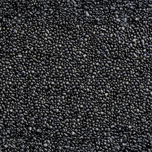 Glass pebble black shiny  (kg)