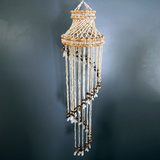 Chandelier spiral white nassa bubble black communis