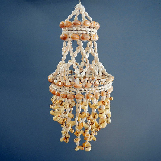 Chandelier tier white nassa cream communis