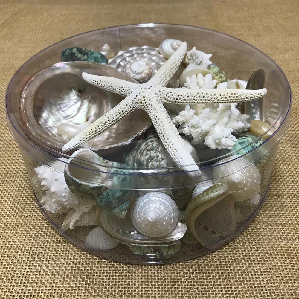 Coral cylinder - jade green, pearl and white