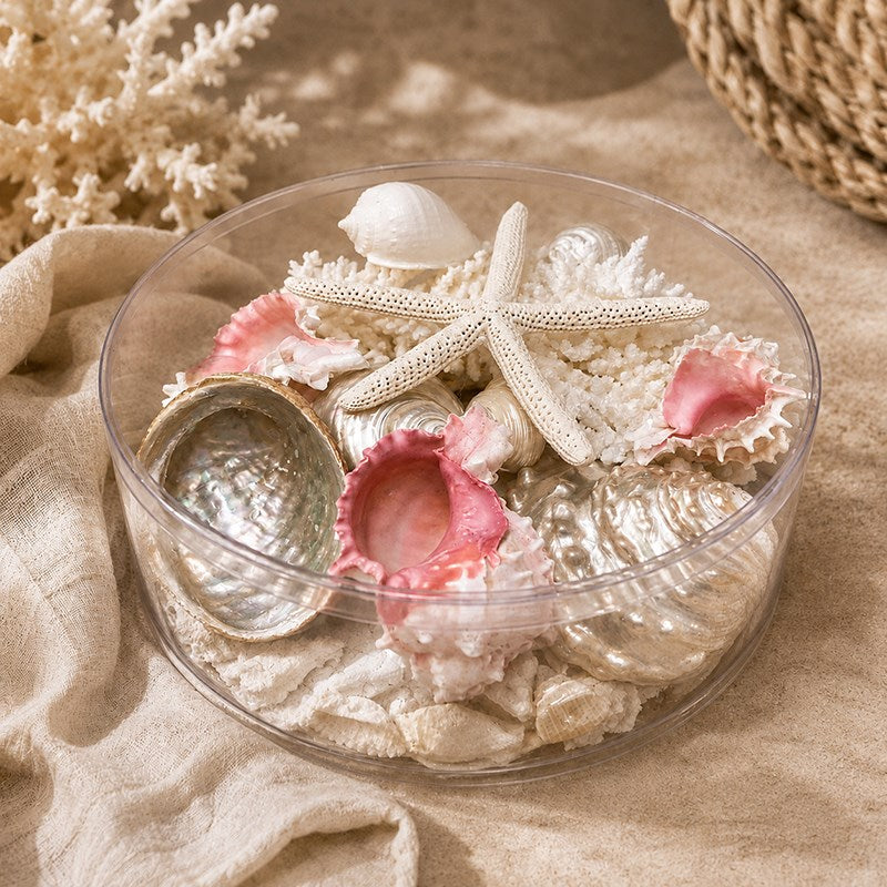 Coral cylinder - Pink and white