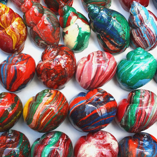 Pet crab shells marbled