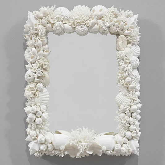 Mirror coral shell - white