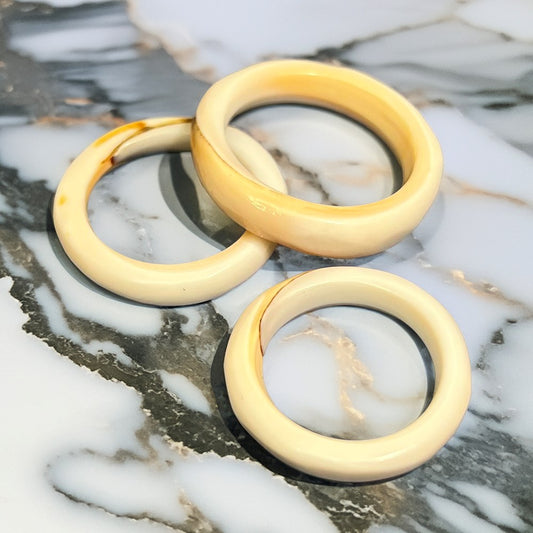 Shell band ring polished fine