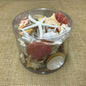 Coral cylinder - Cream, orange, peach and tan