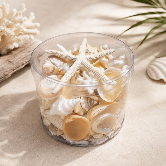 Coral cylinder - Cream and white