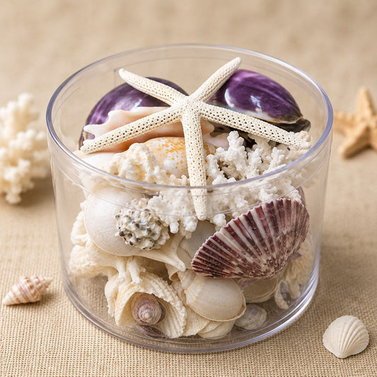 Coral cylinder - Purple and white