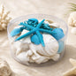 Coral cylinder - Aqua and white