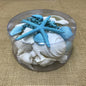 Coral cylinder - Aqua and white