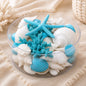 Coral cylinder - Aqua and white