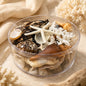 Coral cylinder - Black, tan, cream and white