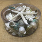 Coral cylinder - jade green, pearl and white
