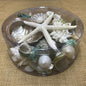 Coral cylinder - jade green, pearl and white
