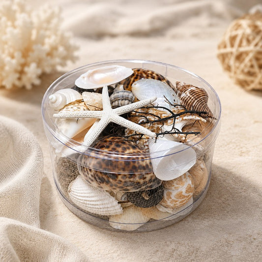 Shell cylinder - Black, tan, cream and white