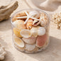 Shell cylinder - Cream, orange, peach and tan