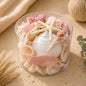 Shell cylinder - Pink and white