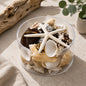 Shell cylinder - Black, tan, cream and white