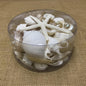 Shell cylinder - White and pearl