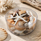 Shell cylinder - Black, tan, cream and white