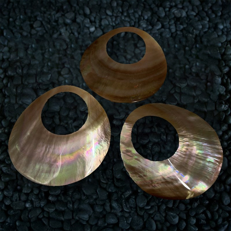 Brownlip pearled round donut
