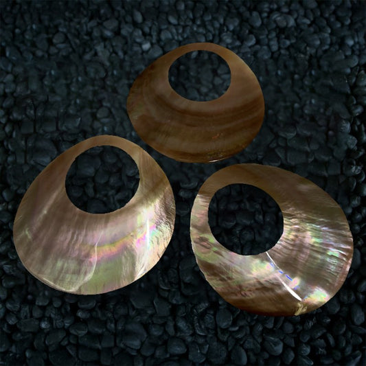 Brownlip pearled round donut