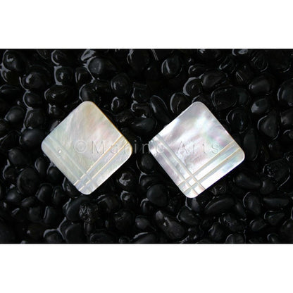 Goldlip square with grooves on two edges
