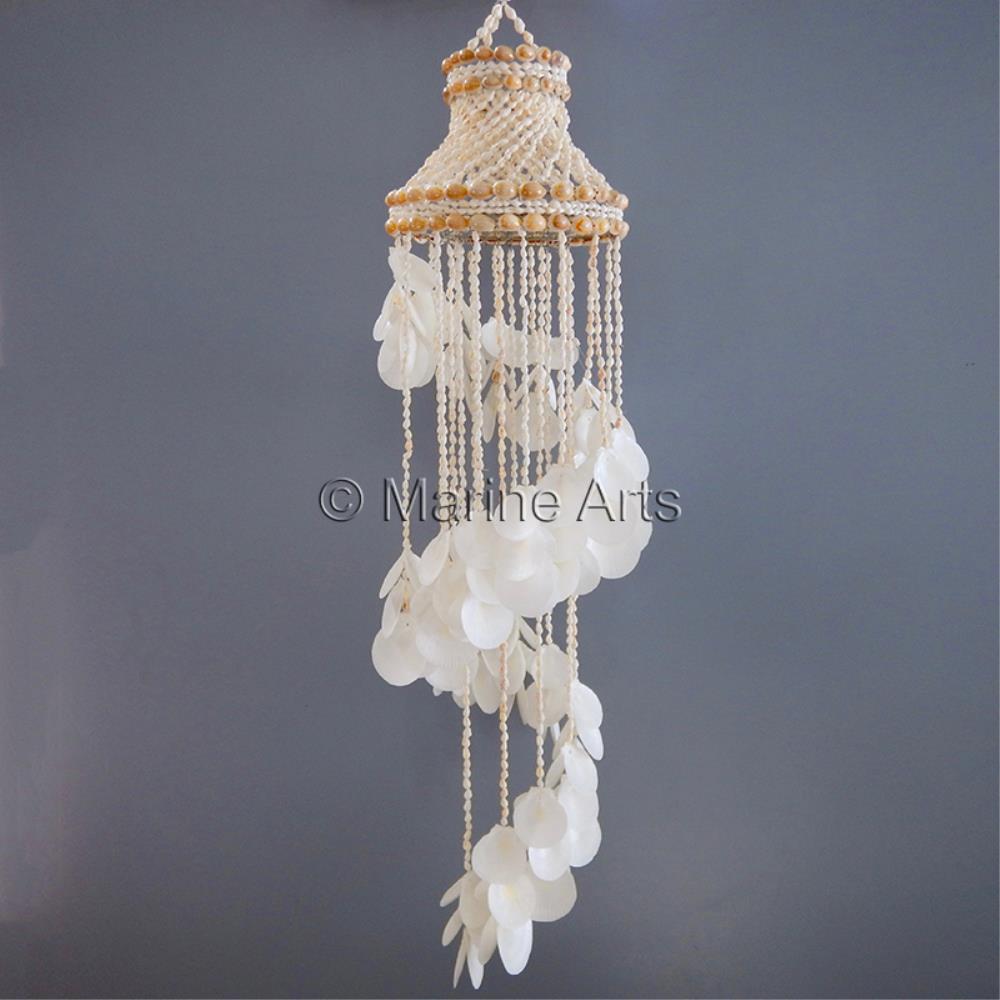 Chandelier spiral white nassa white pecten amusium