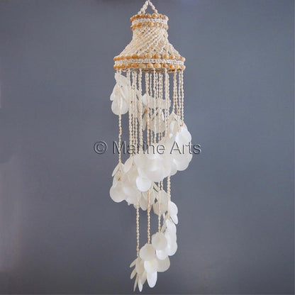 Chandelier spiral white nassa white pecten amusium