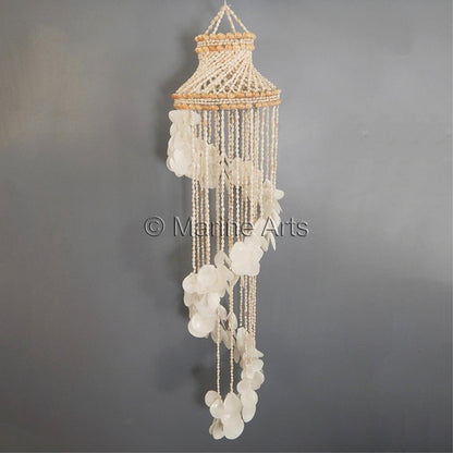 Chandelier spiral white nassa white pecten amusium