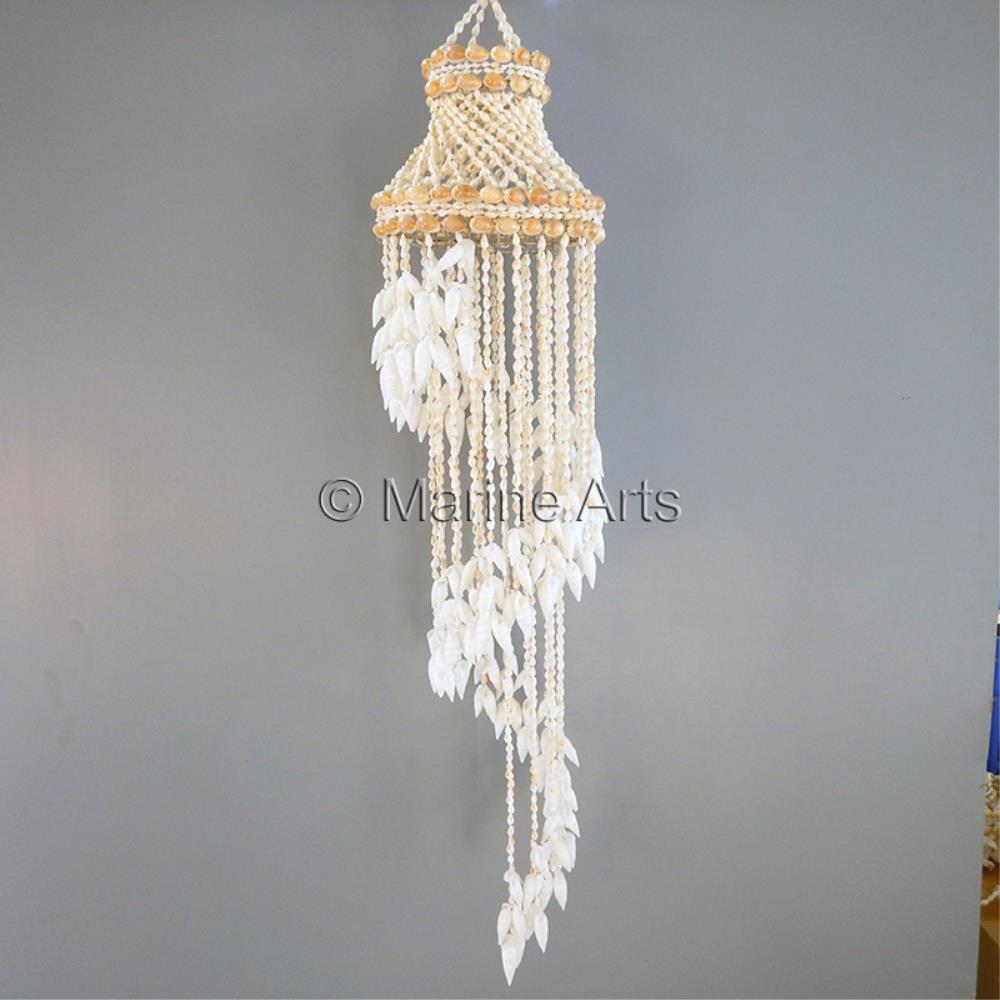 Chandelier spiral white nassa vertagus