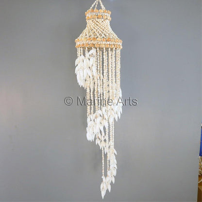 Chandelier spiral white nassa vertagus